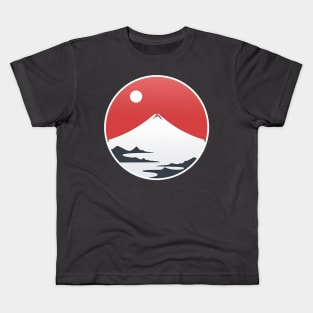 Minimalist Fuji Hama design / ミニマリスト 富士 浜 デザイン Kids T-Shirt